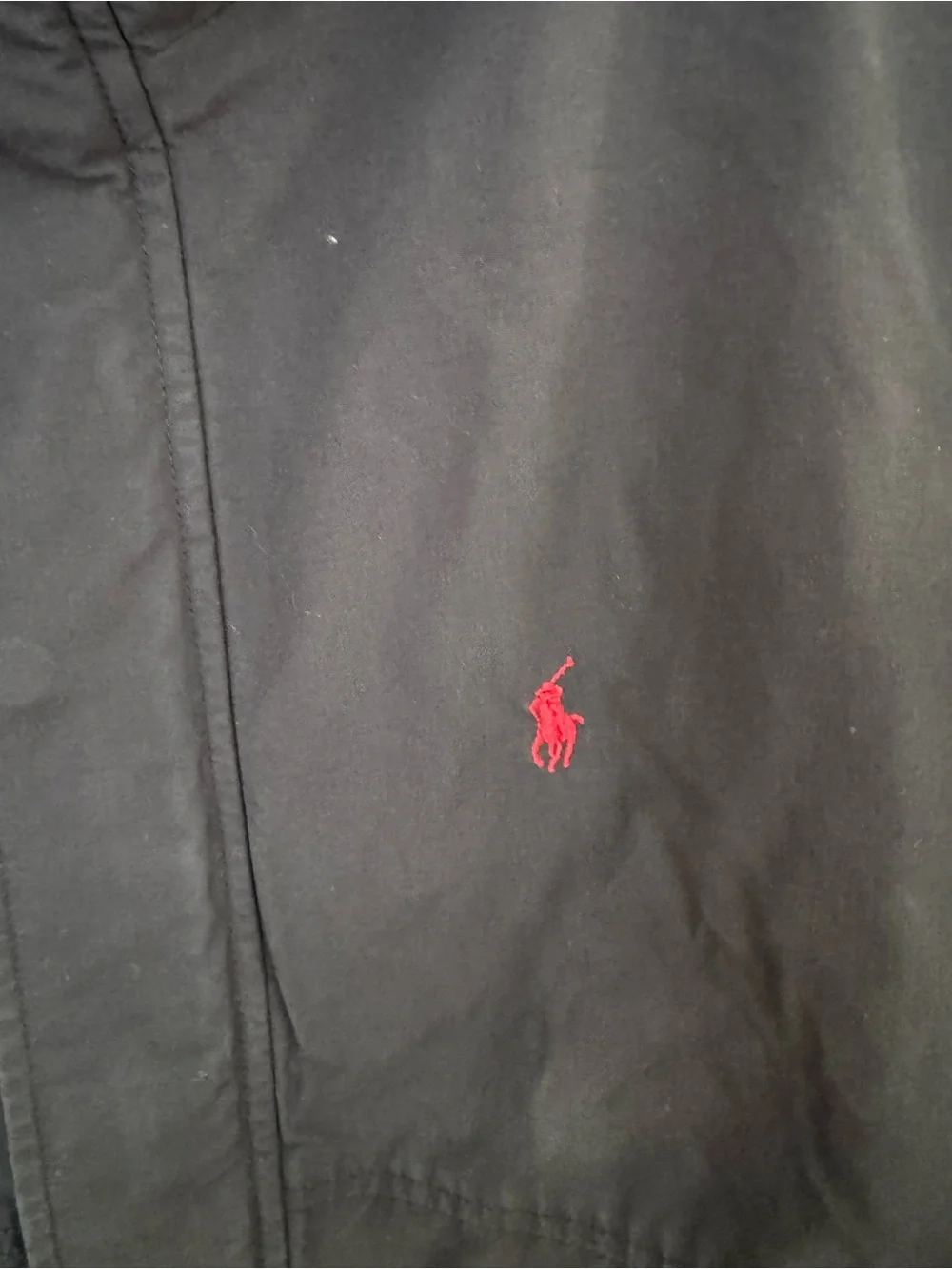 Polo Ralph Lauren Mens Fleece Lined Field Bomber Jacket Full Zip XXL Black